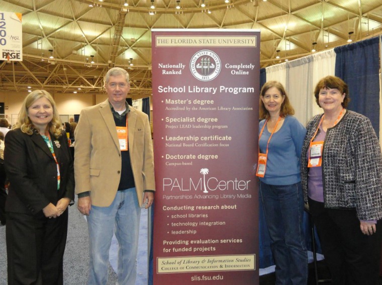 DrsEverhartLathamGrossSwaine_Med Drs. Everhart, Latham, Gross, and Swaine at the American Association of School Librarians conference in Minneapolis.